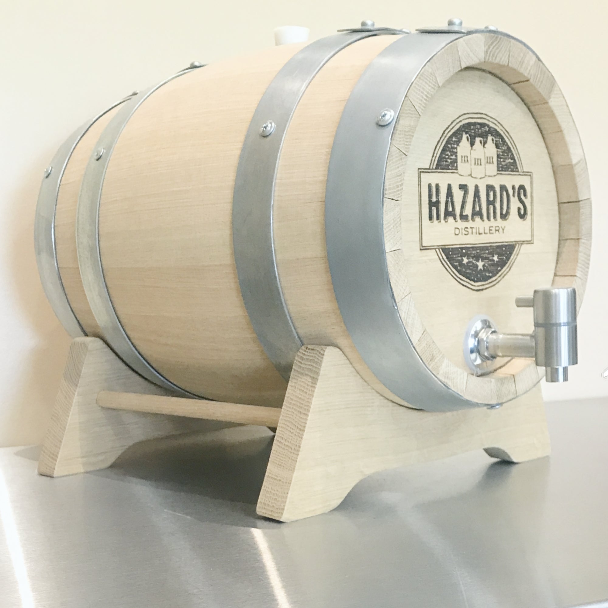 2.5 Gallon Barrel w/stand & Spout | Hazard's Distillery